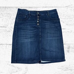 Denim Mini Skirt - Blue